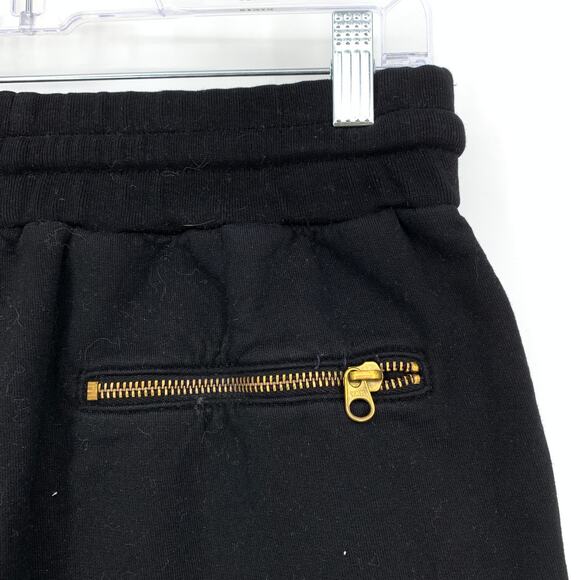 Talentless Sweat Shorts Women's Size Small Black Elastic Drawstring Waist - Picture 3 of 7